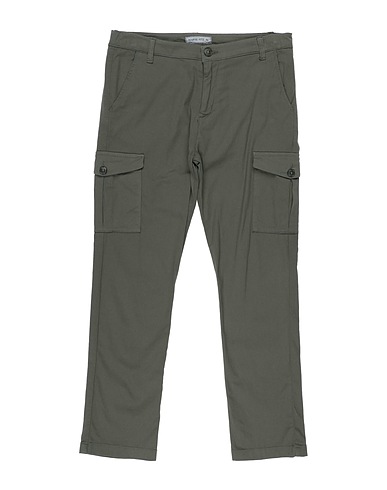 MANUEL RITZ Casual pants Military green 97% Cotton, 3% Elastane