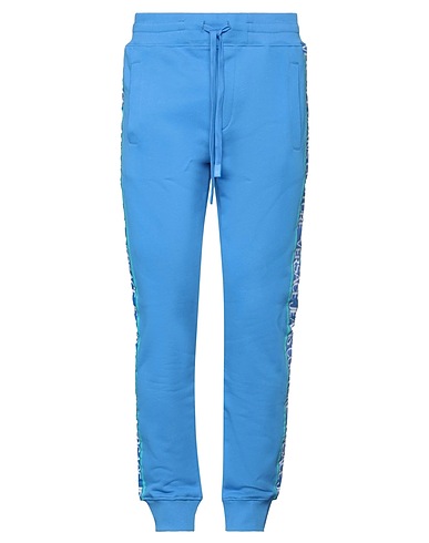 VERSACE JEANS COUTURE Casual pants Azure 100% Cotton, Elastane