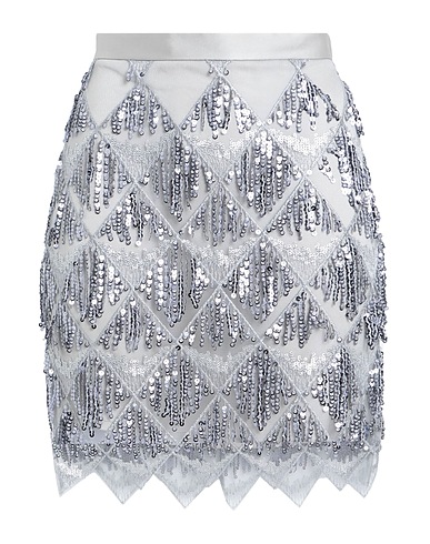SHERRY BE Mini skirt Grey 100% Polyester