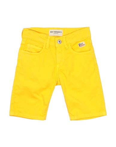 ROŸ ROGER'S ショートパンツ＆バミューダパンツ イエロー コットン 98% / ポリウレタン 2%
