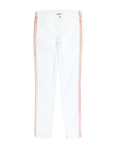PLEASE Casual trouser White 97% Cotton, 3% Elastane