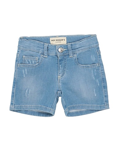 ROŸ ROGER'S Denim shorts Blue 98% Cotton, 2% Elastane