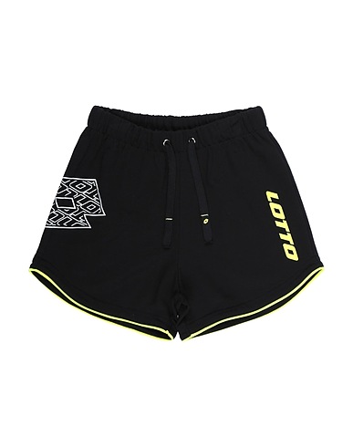LOTTO Shorts & Bermuda Black 80% Cotton, 20% Polyester