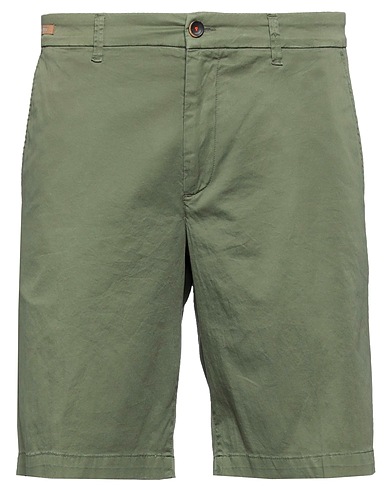 RE_HASH Shorts & Bermuda Military green 97% Cotton, 3% Elastane