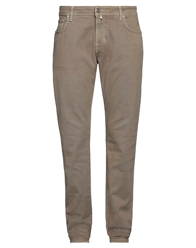 JACOB COHЁN Denim trousers Khaki 98% Cotton, 2% Elastane, Polyester