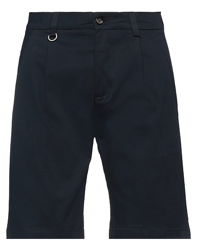 PAOLO PECORA Shorts & Bermuda Midnight blue 97% Cotton, 3% Elastane