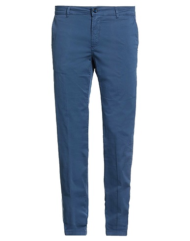 CAMOUFLAGE AR AND J. Casual pants Blue 95% Cotton, 5% Lycra®