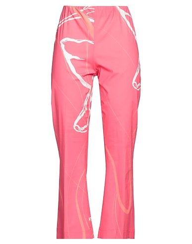 LIVIANA CONTI Casual trouser Magenta 96% Cotton, 4% Elastane