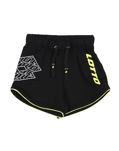 LOTTO Shorts & Bermuda Black 80% Cotton, 20% Polyester