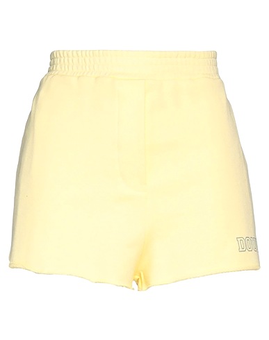 DOUUOD Shorts & Bermuda Pastel yellow 100% Cotton