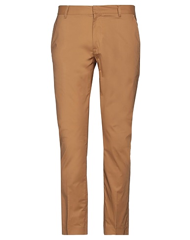 GREY DANIELE ALESSANDRINI Casual trouser Camel 95% Cotton, 5% Elastane