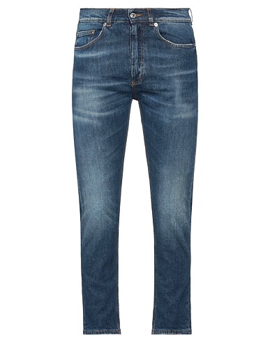 GRIFONI Denim trousers Blue 98% Cotton, 2% Elastane