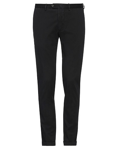 SANTANIELLO Casual pants Black 97% Cotton, 3% Elastane