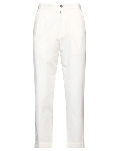 GRIFONI Chinos Elfenbein 100% Baumwolle