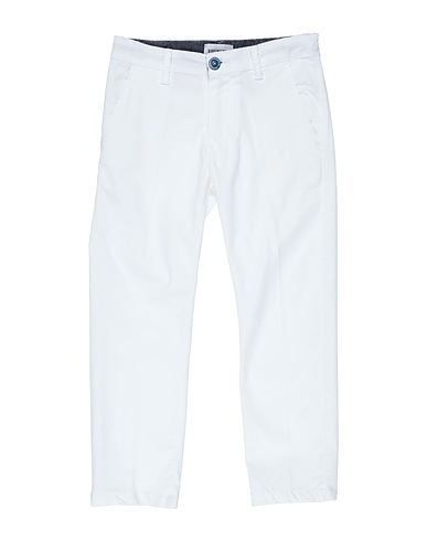 BIKKEMBERGS Casual trouser White 95% Cotton, 5% Elastane
