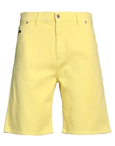 MSGM Shorts jeans Giallo 100% Cotone