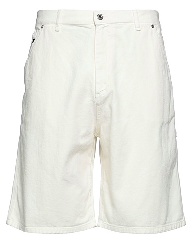 MSGM Denim shorts Ivory 100% Cotton