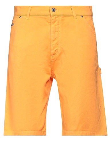MSGM Shorts jeans Arancione 100% Cotone