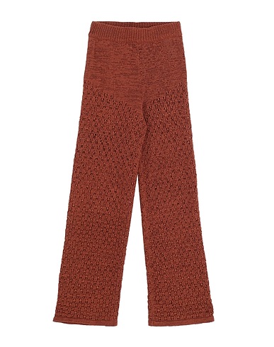 ROTATE BIRGER CHRISTENSEN Casual trouser Brown 75% Cotton, 25% Nylon