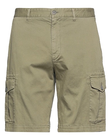 SEVENTY VENEZIA Shorts & Bermuda Verde militare 98% Cotone, 2% Elastan