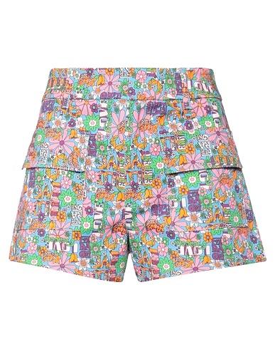 CHIARA FERRAGNI Shorts & Bermuda Azure 97% Cotton, 3% Elastane