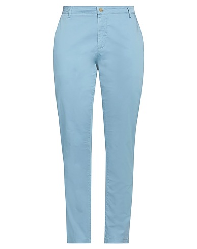 YAN SIMMON Pantalone Blu chiaro 97% Cotone, 3% Elastan