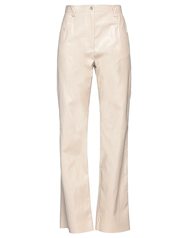 MSGM Casual pants Ivory 65% Viscose, 20% Polyester, 12% Cotton, 3% Metallic fiber