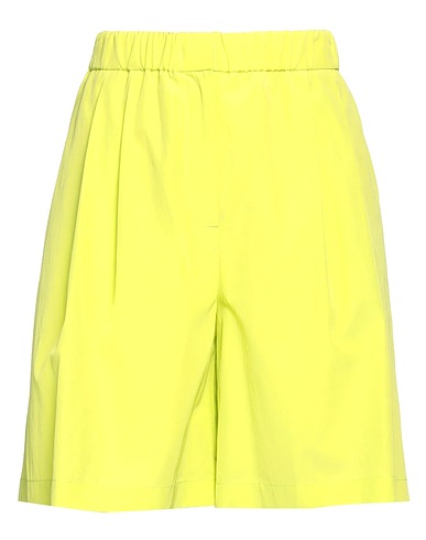 MSGM Shorts & Bermuda Lime green 62% Viscose, 38% Cotton