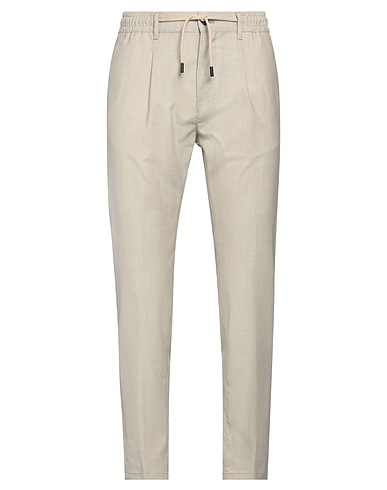 CRUNA Casual trouser Beige 70% Virgin Wool, 20% Silk, 10% Linen