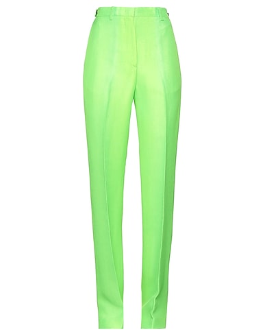 MSGM Casual pants Lime green 100% Viscose