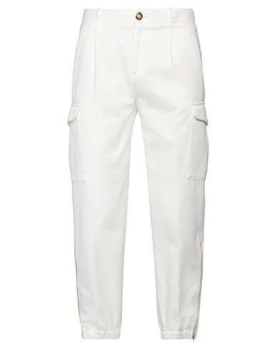 BRUNELLO CUCINELLI Casual trouser White 100% Cotton