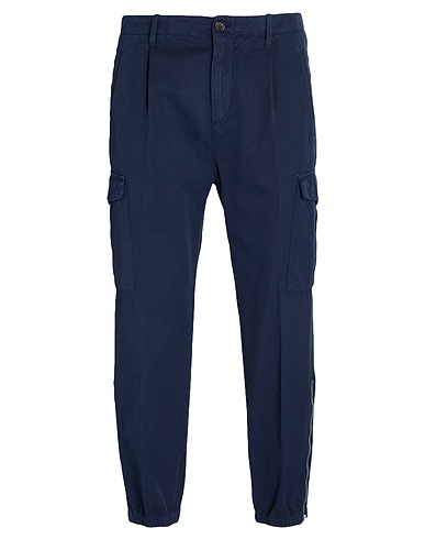 BRUNELLO CUCINELLI Pantalon Bleu marine 100% Coton