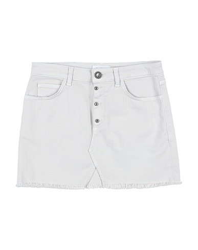 DONDUP Denim skirt Light grey 92% Cotton, 6% Elastomultiester, 2% Elastane