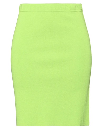 NINO COLOMBO Mini skirt Lime green 96% Rayon, 4% Meryl® Elite