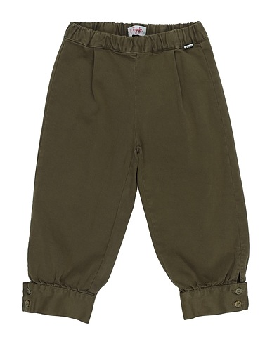 IL GUFO Casual pants Military green 98% Cotton, 2% Elastane