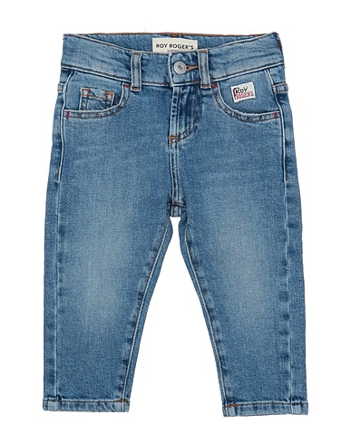 ROŸ ROGER'S Denim pants Blue 99% Cotton, 1% Elastane