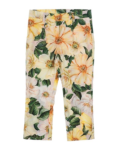 DOLCE&GABBANA Casual trouser Pastel yellow 100% Cotton