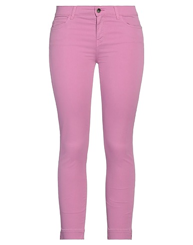KAOS JEANS Casual pants Mauve 98% Cotton, 2% Elastane