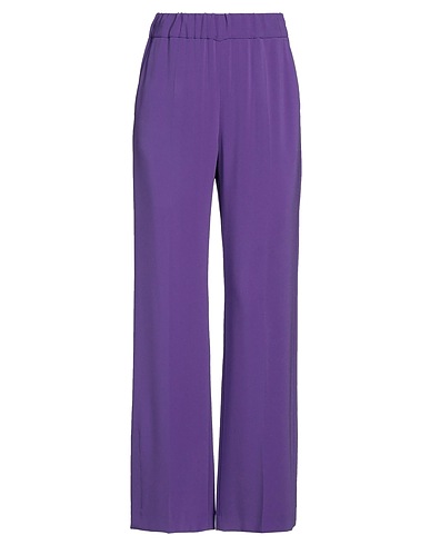 ALBERTO BIANI Casual pants Purple 70% Triacetate, 30% Polyester