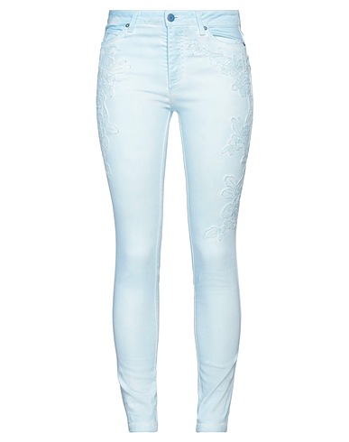 ERMANNO DI ERMANNO SCERVINO Pantaloni jeans Celeste 98% Cotone, 2% Elastan, Viscosa, Poliammide