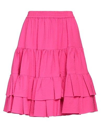 MSGM Midi skirt Fuchsia 97% Cotton, 3% Elastane