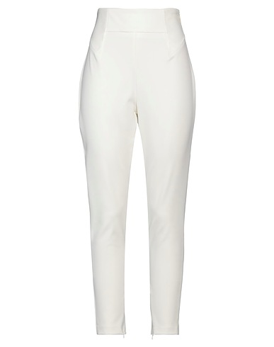 RELISH Casual trouser White 88% Polyamide, 12% Elastane