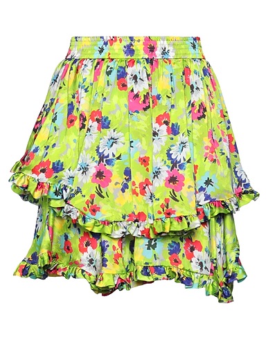 MSGM Mini skirt Lime green 100% Polyester