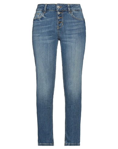 LIU •JO Denim trousers Blue 92% Cotton, 6% Elastomultiester, 2% Elastane