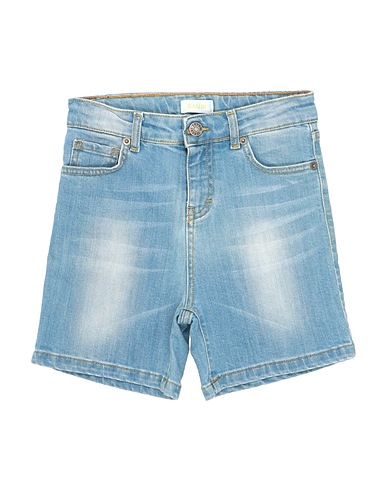 GAUDÌ Denim shorts Blue 98% Cotton, 2% Elastane