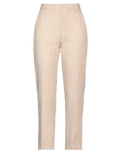 DONDUP Casual trouser Beige 39% Lyocell, 34% Linen, 27% Cotton