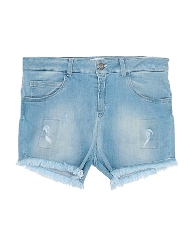 GAUDÌ Denim shorts Blue 98% Cotton, 2% Elastane