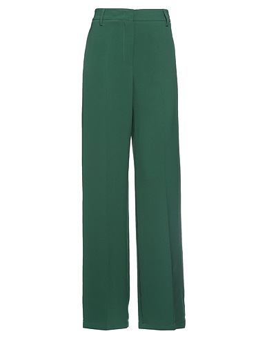 RUE DU BAC Casual trouser Dark green 91% Polyester, 9% Elastane