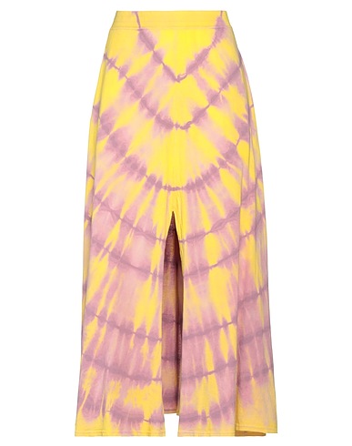 RAQUEL ALLEGRA Maxi Skirts Yellow 100% Cotton