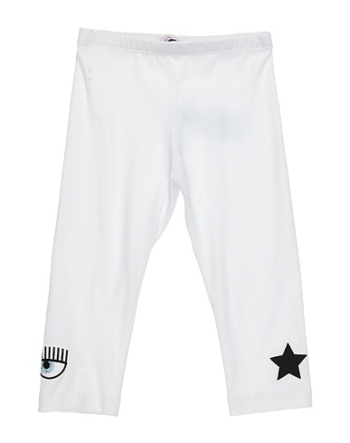 CHIARA FERRAGNI Leggings Bianco 95% Cotone, 5% Elastan